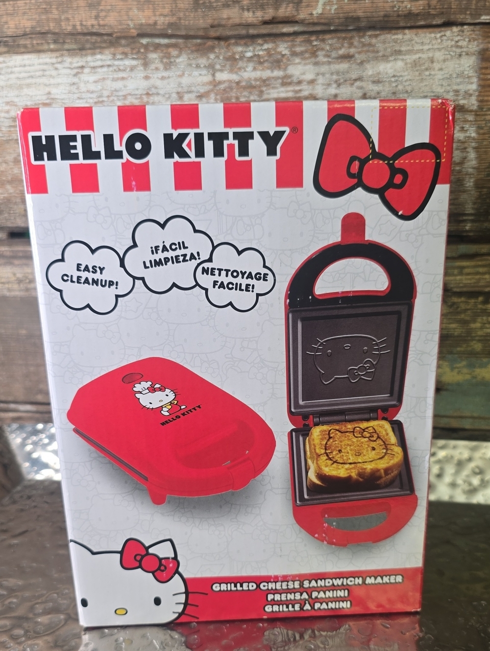 Hello Kitty Red Grilled Cheese Sandwich Maker, NWT
